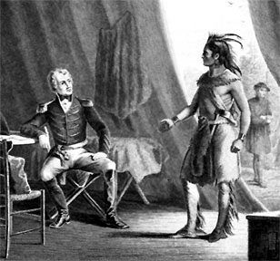 Jackson and Weatheford in the aftermath of the Creek War