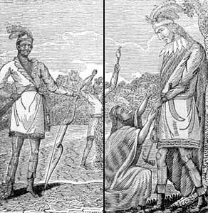 Black Seminole and a Seminole Indian