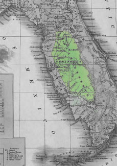 Seminole reservation lands, 1831