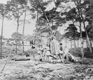 A Seminole camp circa 1905