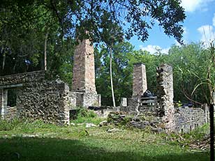 Ruins of Dunlawton plantation