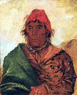 Painting of King Phillip by George Catlin