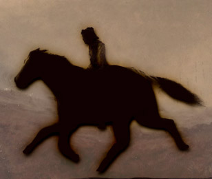 Artistic rendering of John Horse's ride