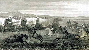 Emigrants Attacked by Comanches, by Seth Eastman