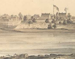 View of Fort Smith, Indian Territory, 1853