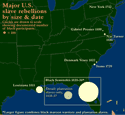 Map of American slave rebellions