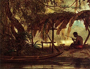 A maroon in Surinam, circa 1839