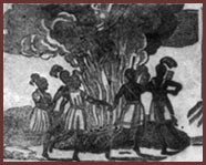 Detail from Massacre of the Whites by Blacks and Indians in Florida