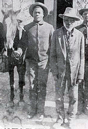 Detail from 1885 photo of Seminole Negro Indian Scouts