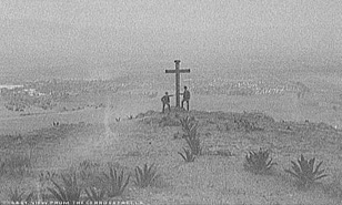 View of a cross near Mexico City