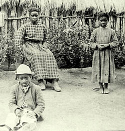 Detail from photo of scout Ben July's family