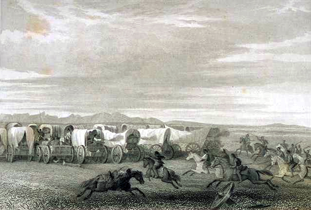 Emigrants Attacked by Comanches, by Seth Eastman