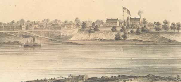 View of Fort Smith, Indian Territory, 1853