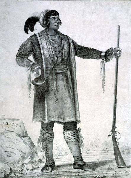 Catlin lithograph of Osceola