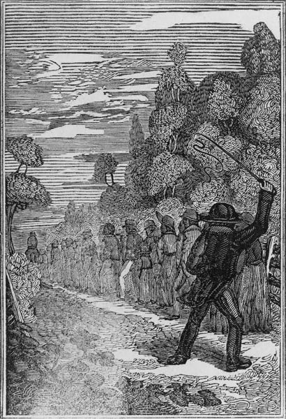 1834 engraving of a slave plantation