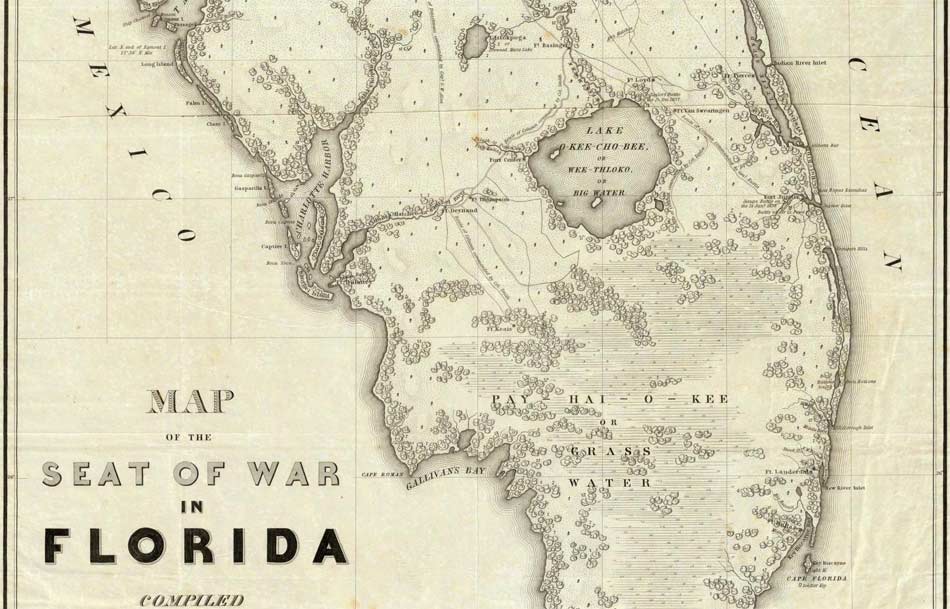 Map of the Seat of War in Florida