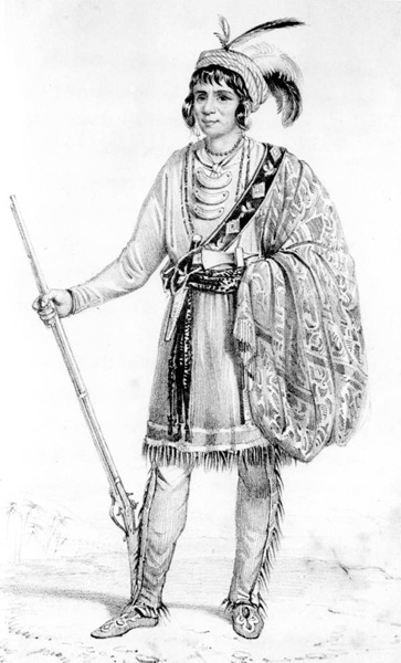 Osceola lithograph commissioned by Welch